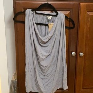 Michael Stars grey draped halter NWT